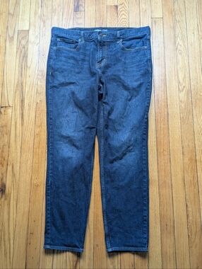 Old Navy Jeans Mens 38x32 Dark Wash Athletic Taper Built In Flex Tough Denim